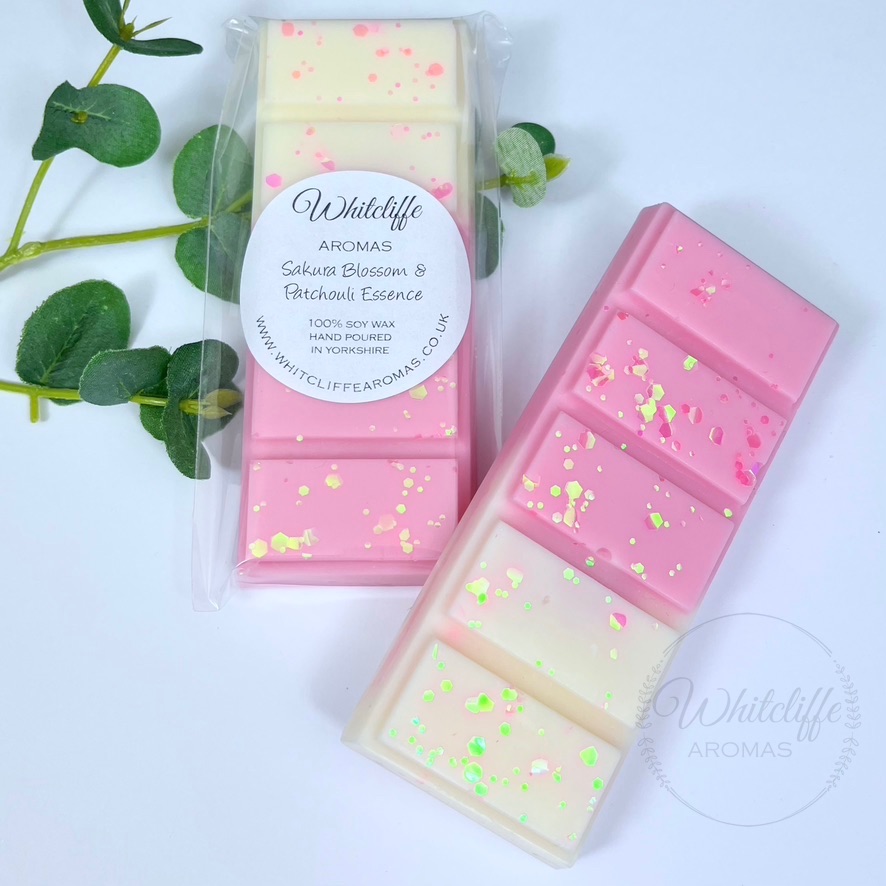 Sakura Blossom &  Patchouli Essence  - Snap Bars & Hearts 