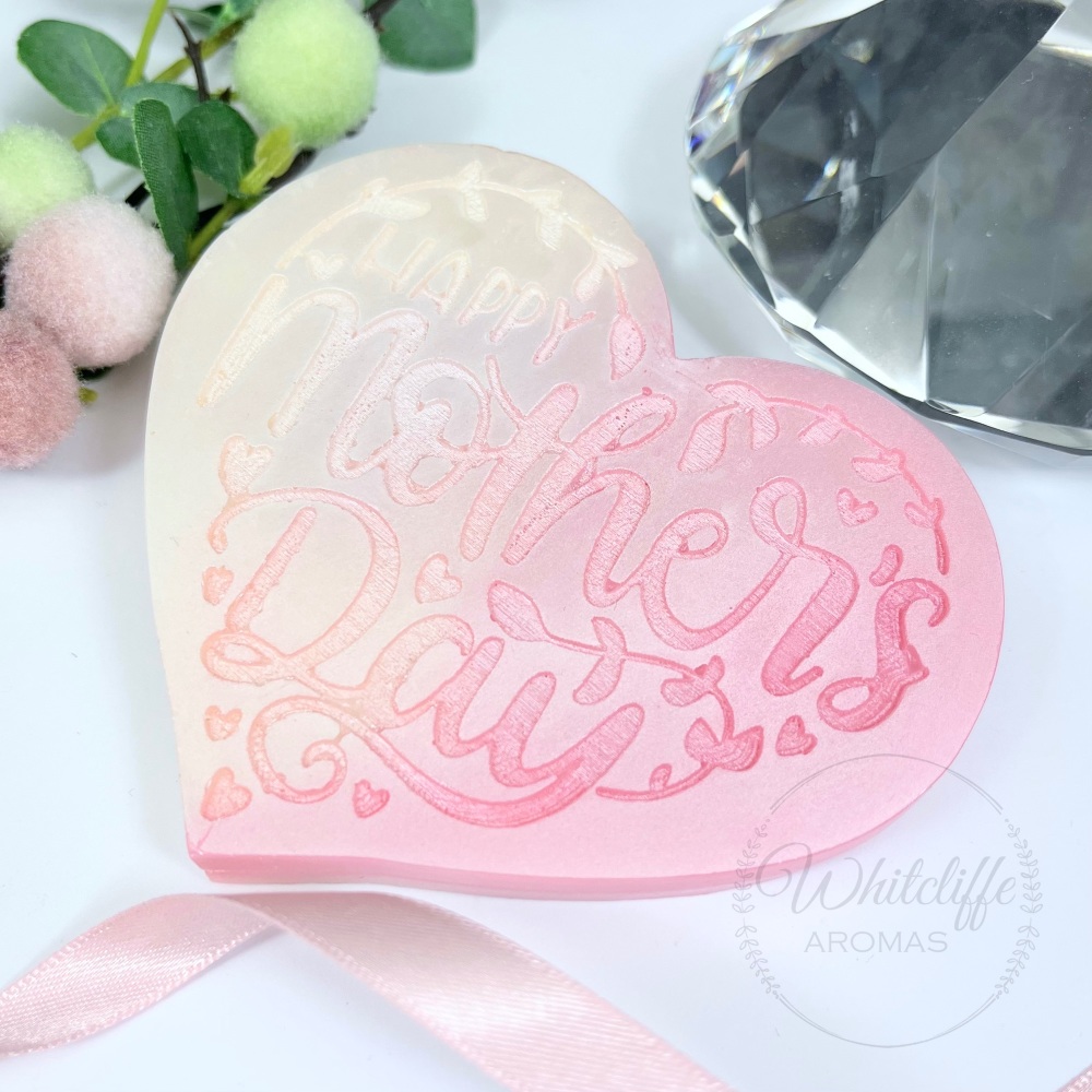 'Happy Mother's Day' Ombre Heart  Wax Melt shape