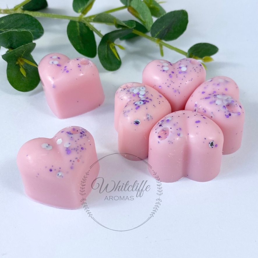 Heart Wax Melts (6) -  Lavender Marshmallow