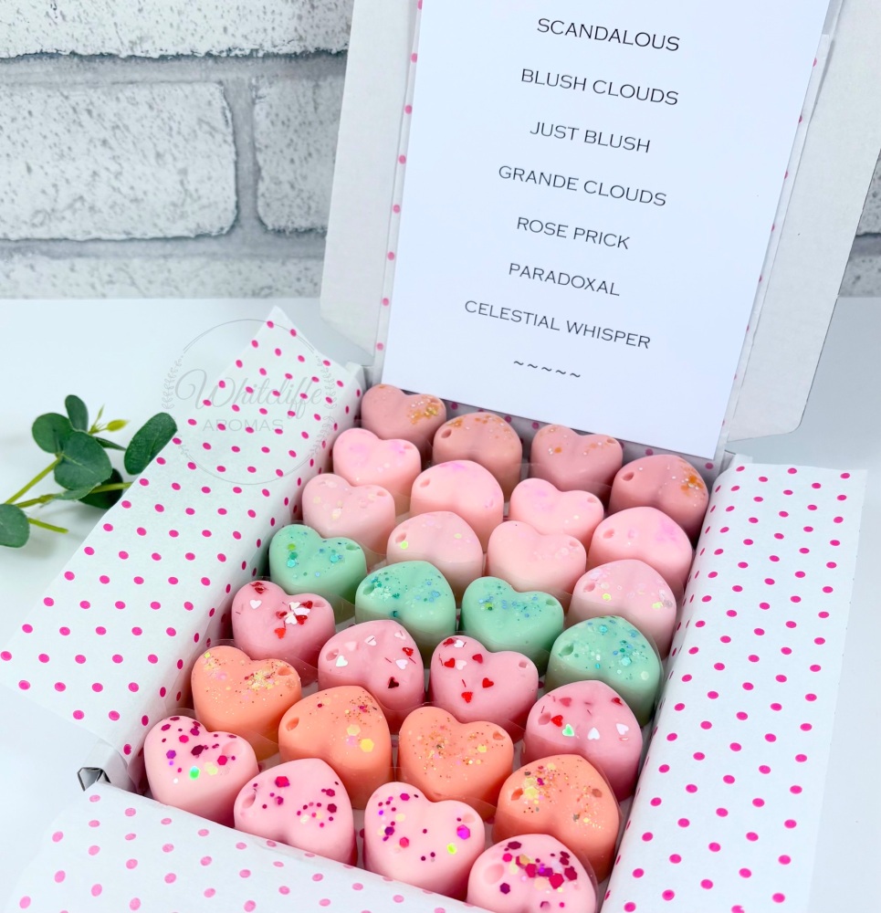 Heart Wax Melt Sample Box (28) - Perfume Inspired No. 2