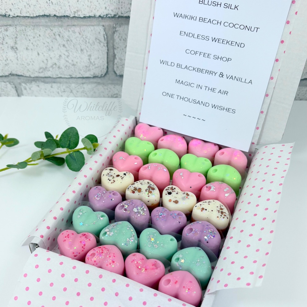 Heart Wax Melt Sample Box (28) - Bath & Body Inspired