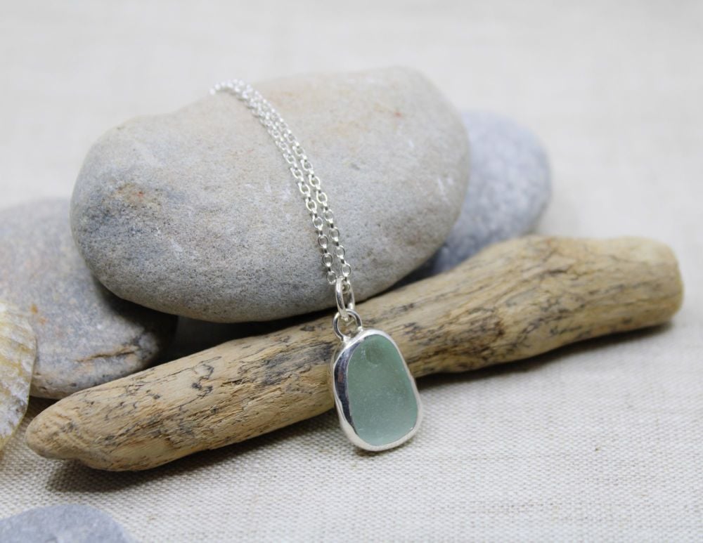 Sea glass necklace #3
