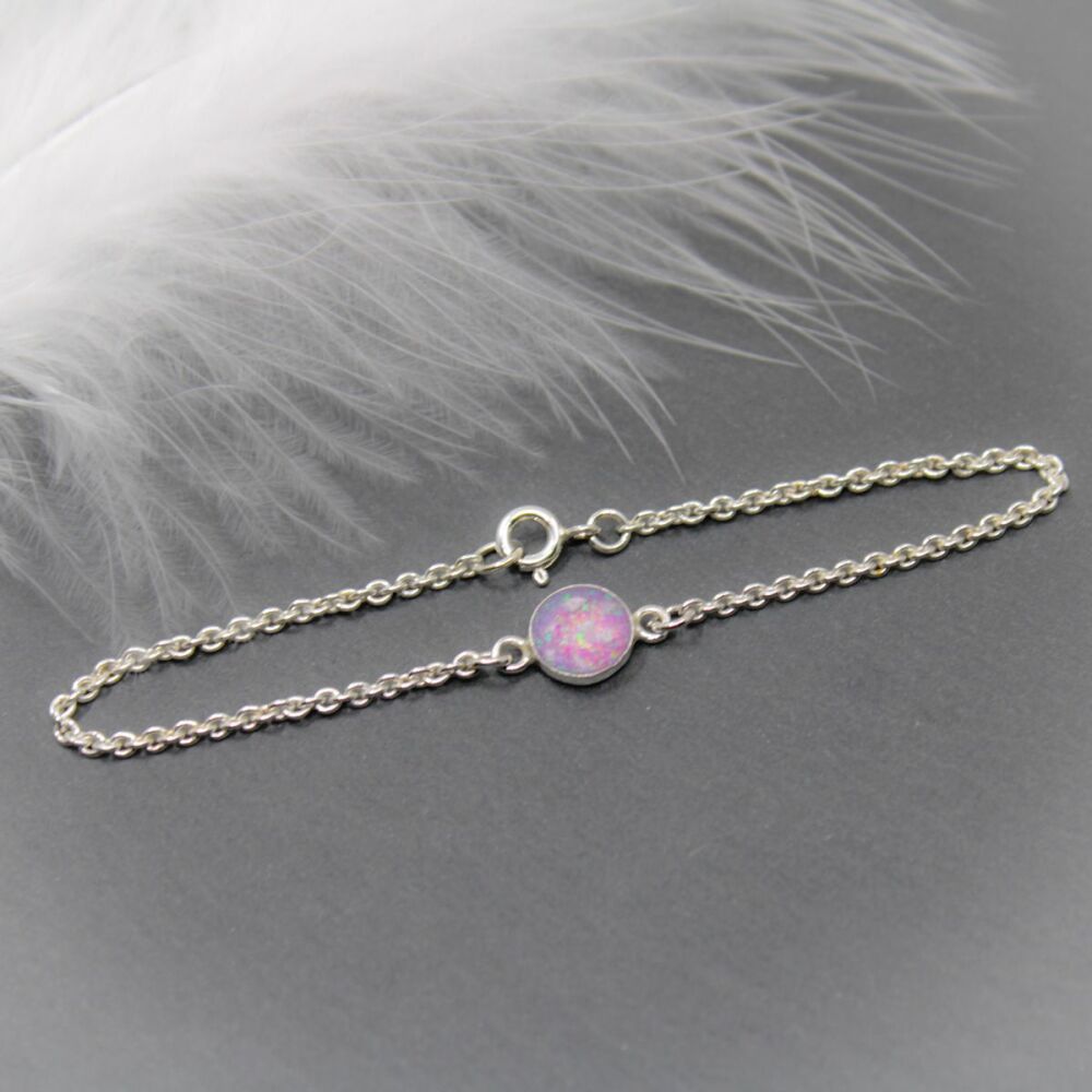 Sterling silver memorial bracelet