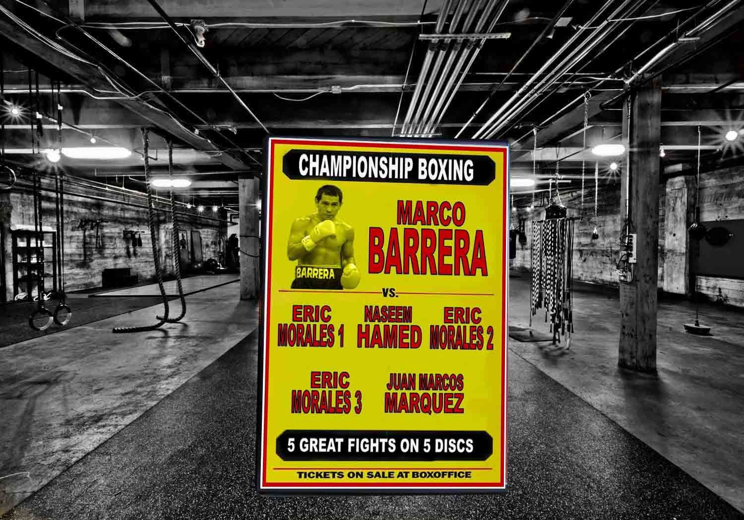 Marco Barrera Boxing Career DVD Set Reverse Sleeve