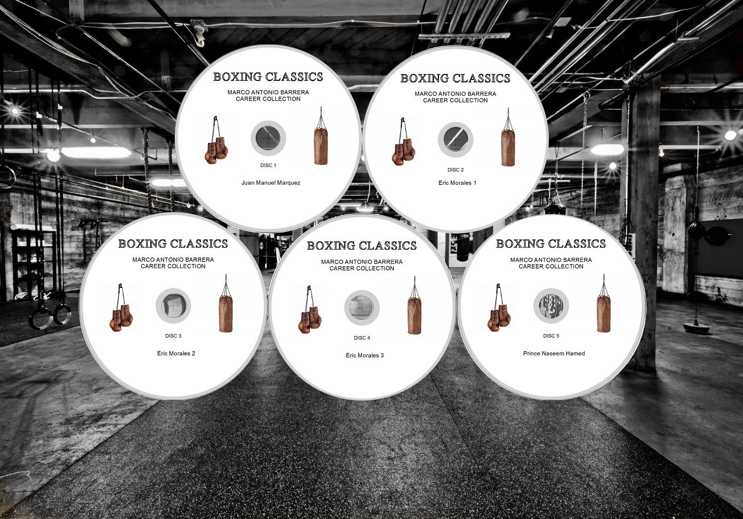 Marco Barrera Boxing Career DVD Set Discs