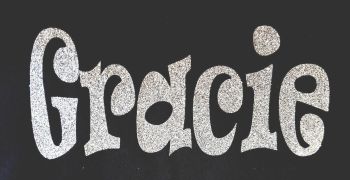 Personalised Glitter Iron On Name - Font 9