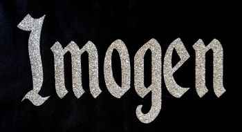 Personalised Glitter Iron On Name - Font 11