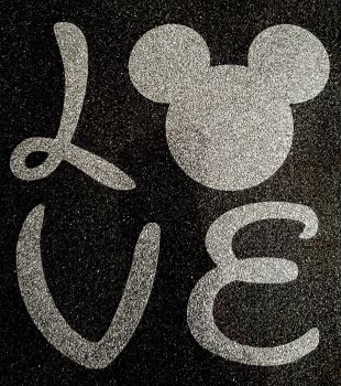 Love Disney Glitter Iron On