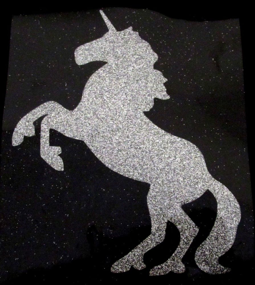 Unicorn #1 Glitter Iron On