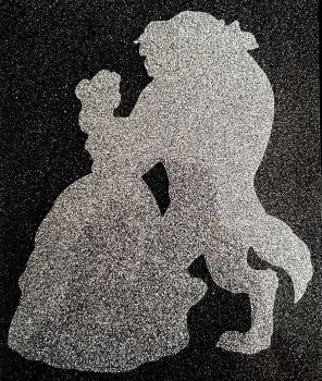 Beauty & The Beast #1 Glitter Iron On