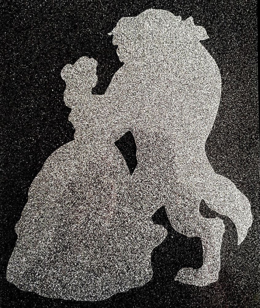 Beauty & The Beast #1 Glitter Iron On