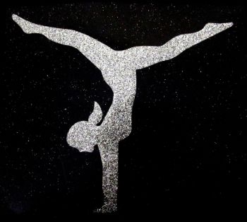 Gymnast #1 Glitter Iron On