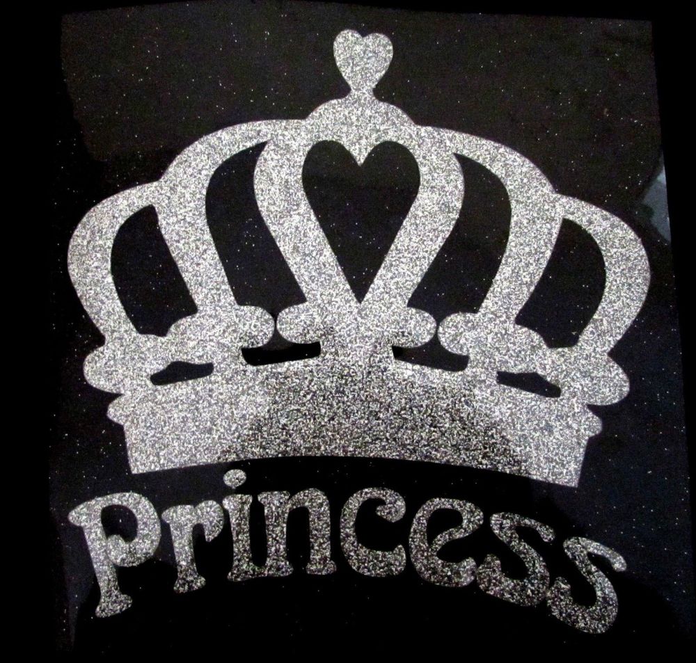 Princess Crown #1 Glitter Iron On