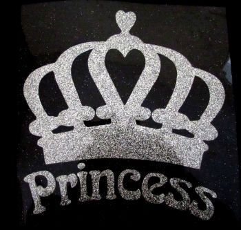 Princess Crown #1 Glitter Iron On
