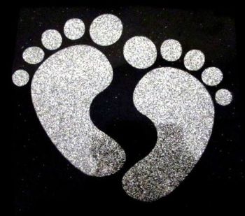 Baby Feet Glitter Iron On