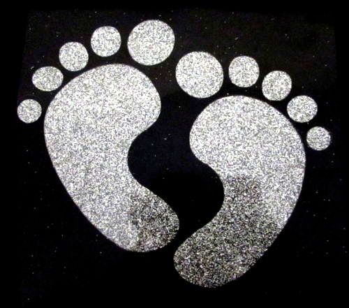 Baby Feet Glitter Iron On