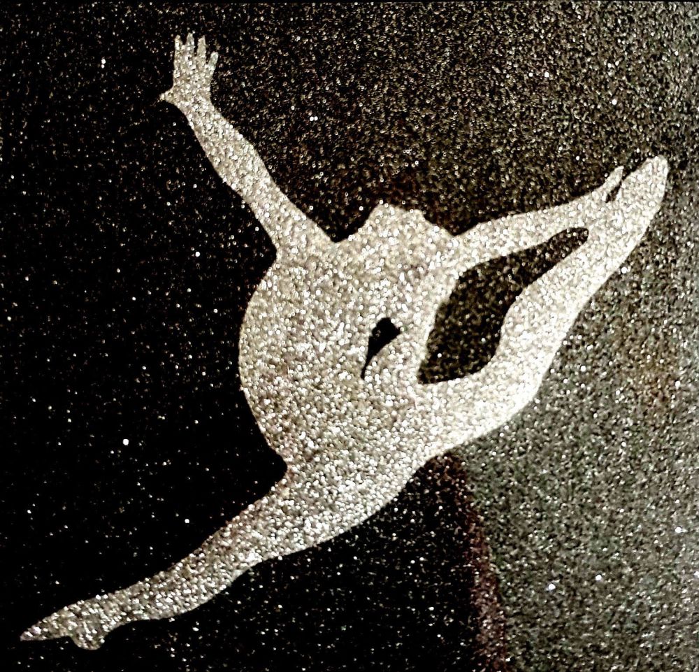 Gymnast #2 Glitter Iron On