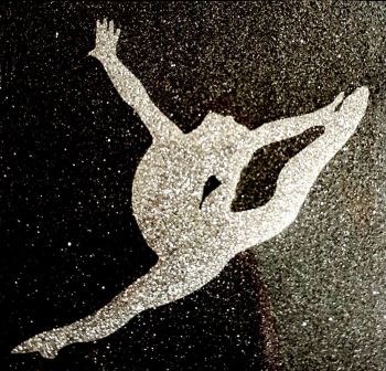 Gymnast #2 Glitter Iron On