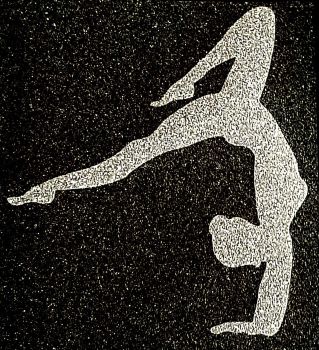 Gymnast #3 Glitter Iron On