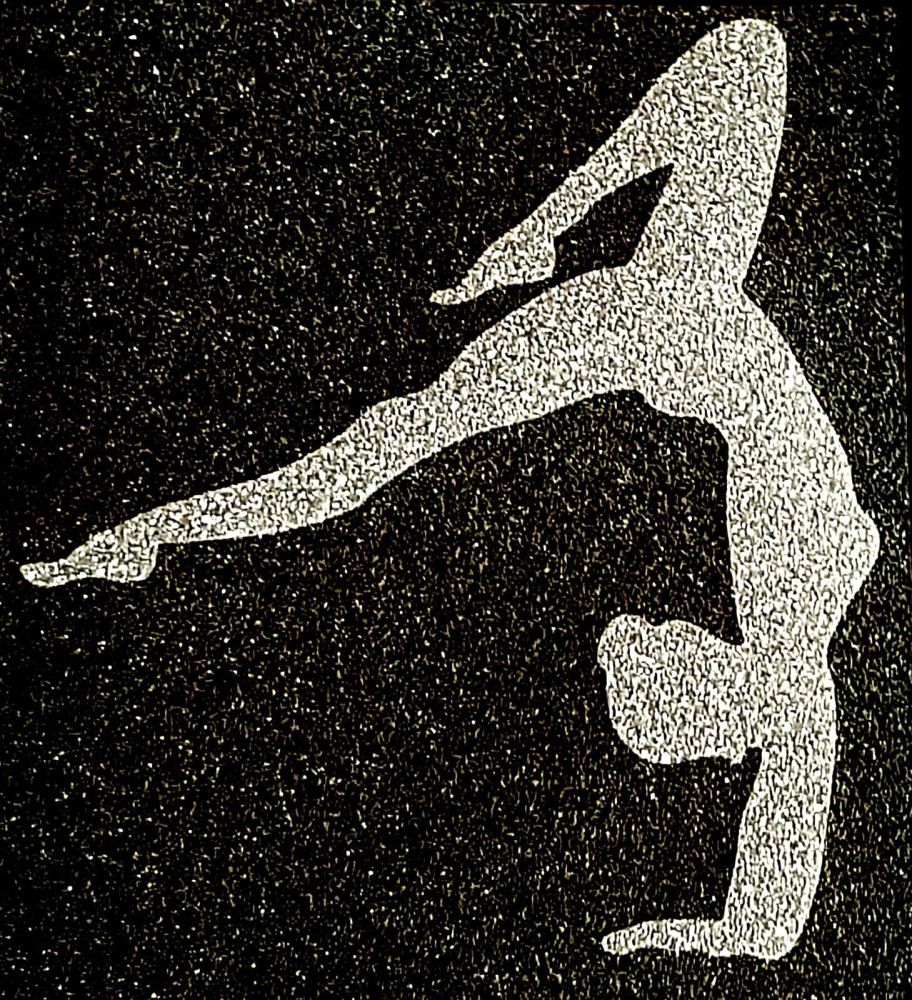 Gymnast #3 Glitter Iron On