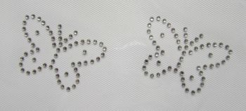 2 Small Butterflies - Clear