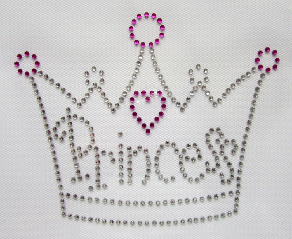 Princess Crown Rhinestone Iron On