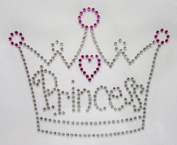 Princess Crown - Hot Pink & Clear