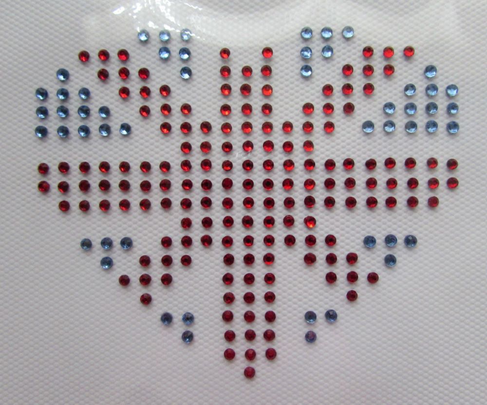 Union Jack Heart - Red & Blue
