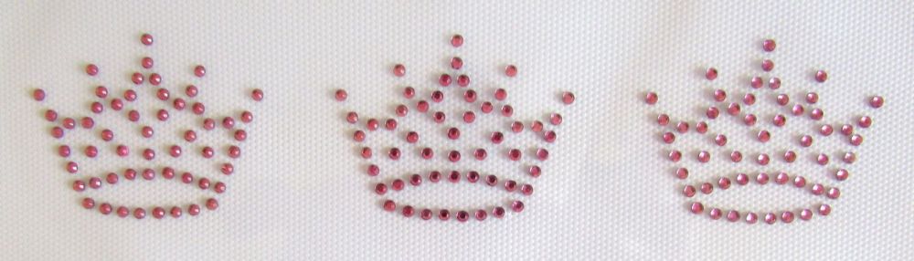 3 Small Crowns - Baby Pink
