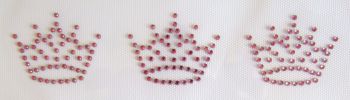 3 Small Crowns - Baby Pink