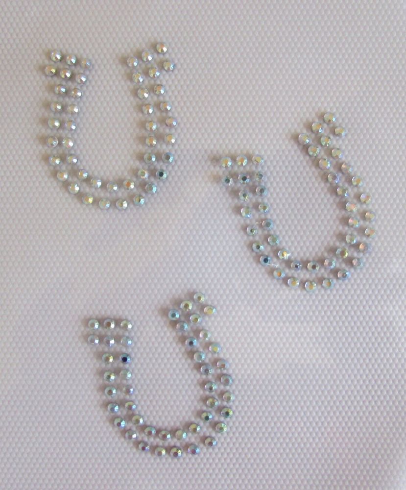 Horse Shoes - AB Rhinestones