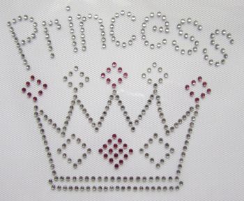 Princess Crown - Clear & Baby Pink
