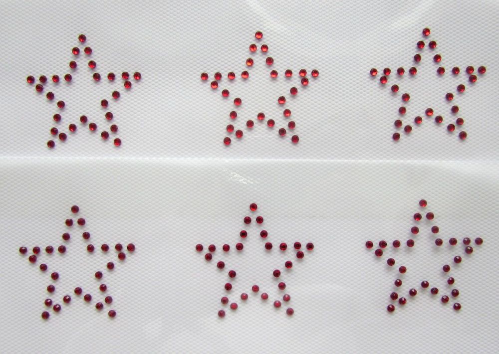 6 x Stars - Red