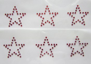 6 x Stars - Red