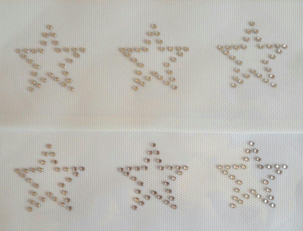 6 x Stars - Clear