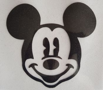 Mickey Mouse Face #2 Glitter Iron On