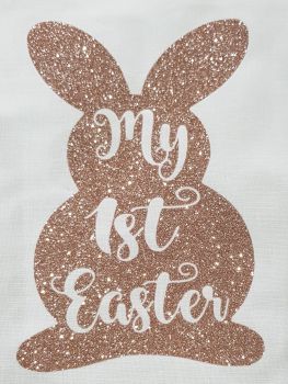 My 1st Easter Glitter Easter Bunny Iron On Transfer