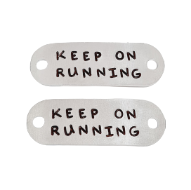 KEEP ON RUNNING - TRAINER TAGS (pair)