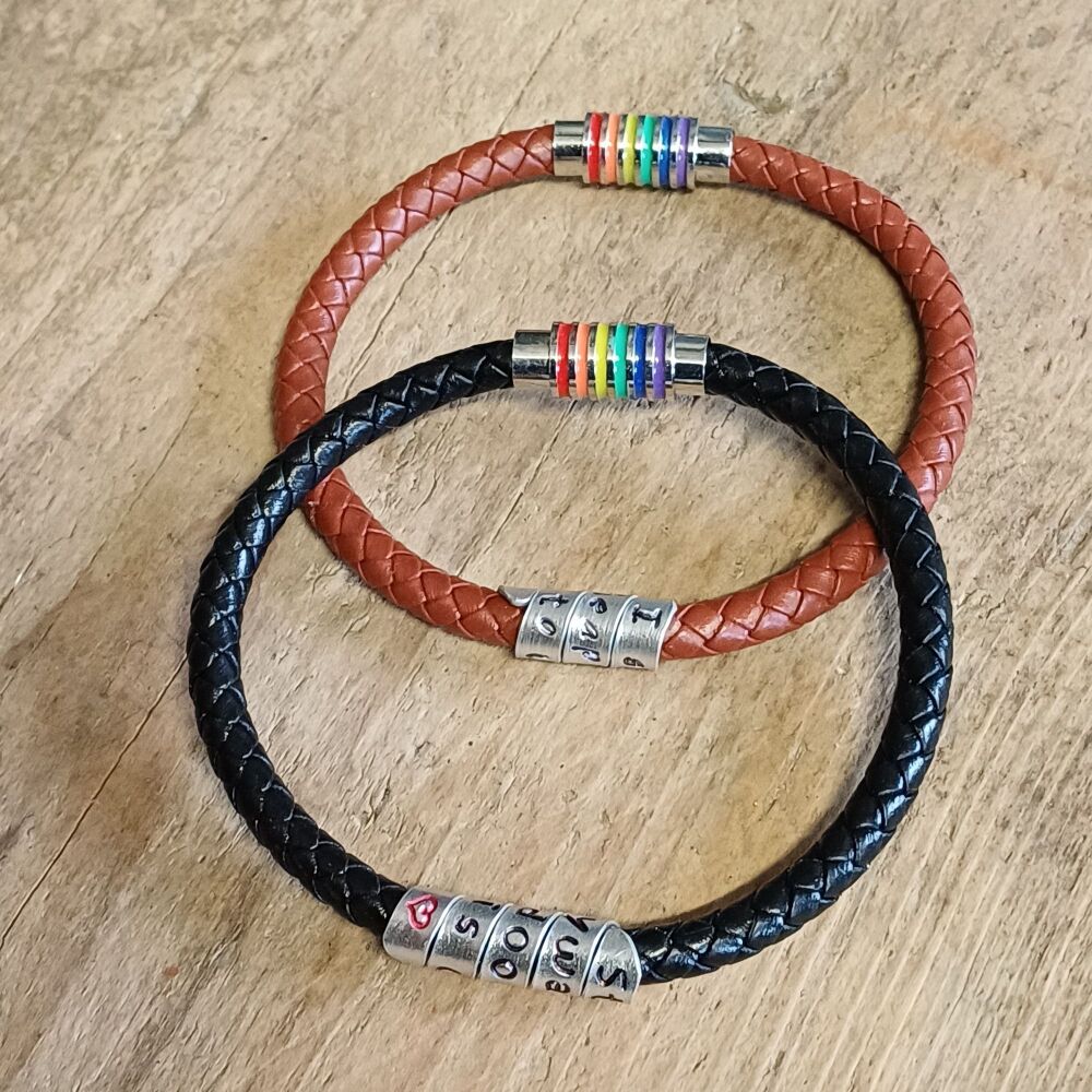 LGBTQ LGBT rainbow gay pride gift for him for her bracelet anklet necklace jewellery lesbian transgender transexual bi bisexual fun sexy unique hand made love birthday anniversary