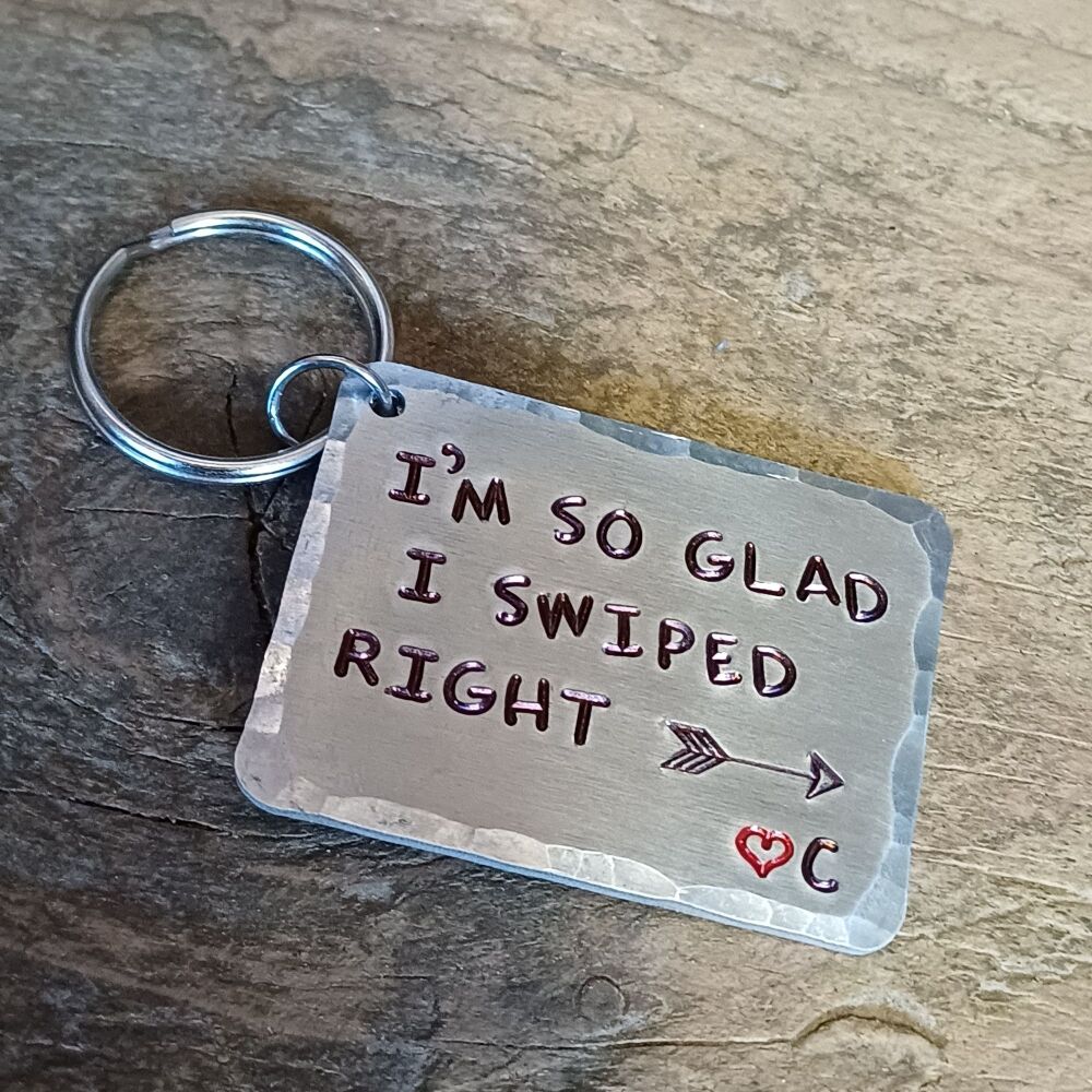 Online dating key ring gift Tinder Anniversary Gift not on the high street personalised custom sweary swearing girlfriend boyfriend husband wife fun novelty sexy rude anniversary birthday christmas st...