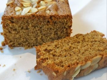 Coffee And Almond Loaf Cake 