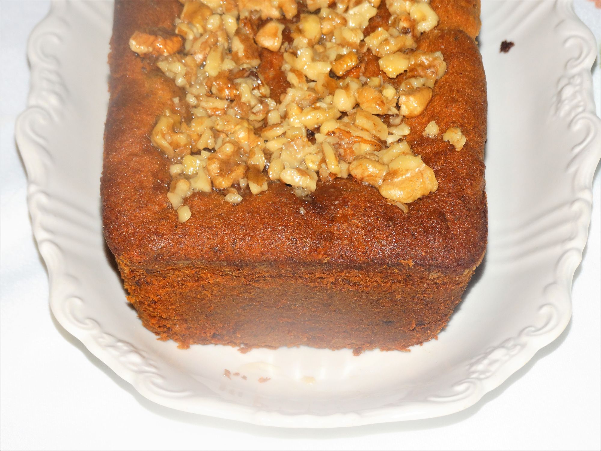 Banana Honey Date and Walnut Loaf Cake