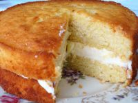 Lemon Sponge Cake With Lemon Buttercream
