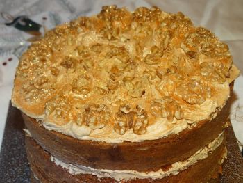 Coffee And Walnut Layer Cake