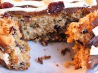 Apple, Cranberry and Ginger Cake Bar