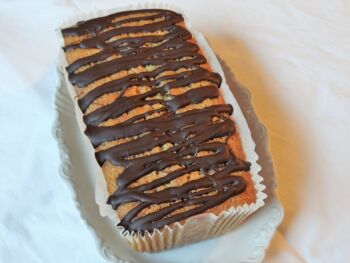 Gluten Free Orange Chocolate Drizzle Loaf Cake
