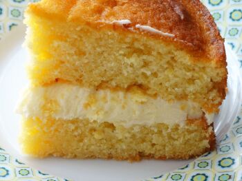 Gluten Free Lemon Sponge Cake With Lemon Buttercream