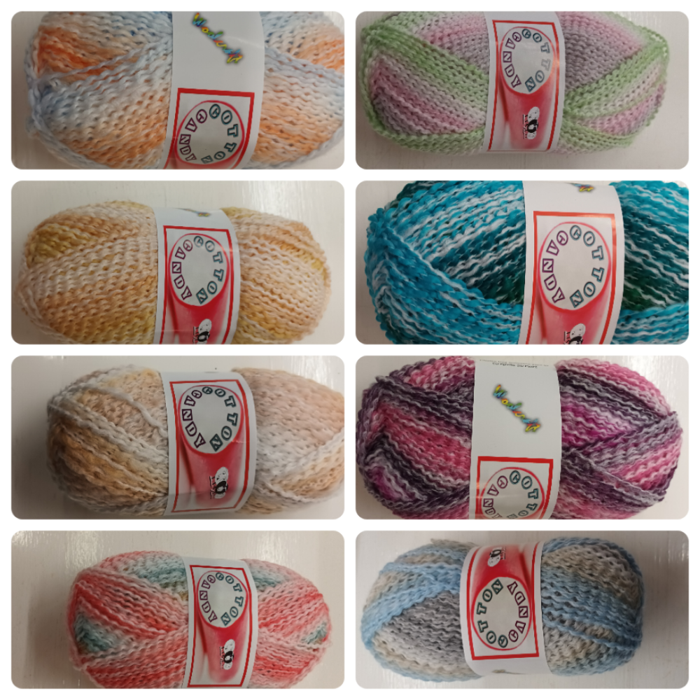 Woolcraft Cotton Candy Yarn DK 100g Shop