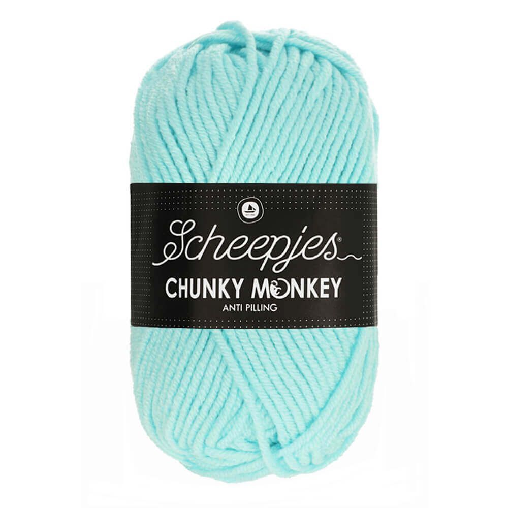 Scheepjes Chunky Monkey Aran Wool/Yarn 100g Ball Turquoise 1034