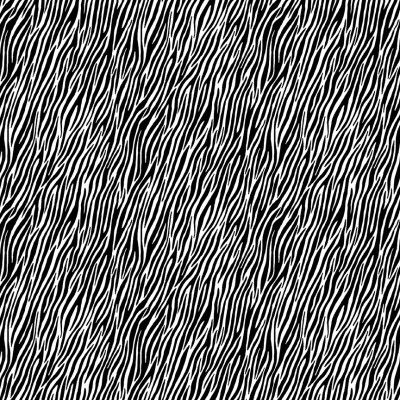 ATW Jungle Fabric 112cm (44") Wide Sold as FQ, 1/2m or 1m 2401X Zebra Black